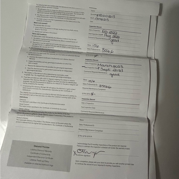 Elegant Silver Diamond Ring Set - Picture 6 of 6